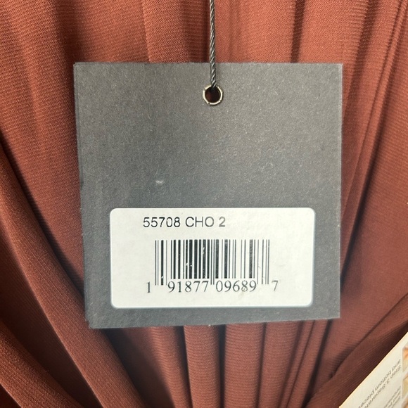 Mac Duggal 55708 LONG SLEEVE KEYHOLE DRAPED GOWN - Picture 6 of 6